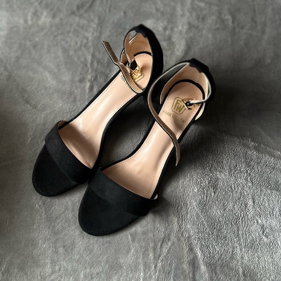 Elegant Black Ankle Strap Heels - Picture 2 of 4